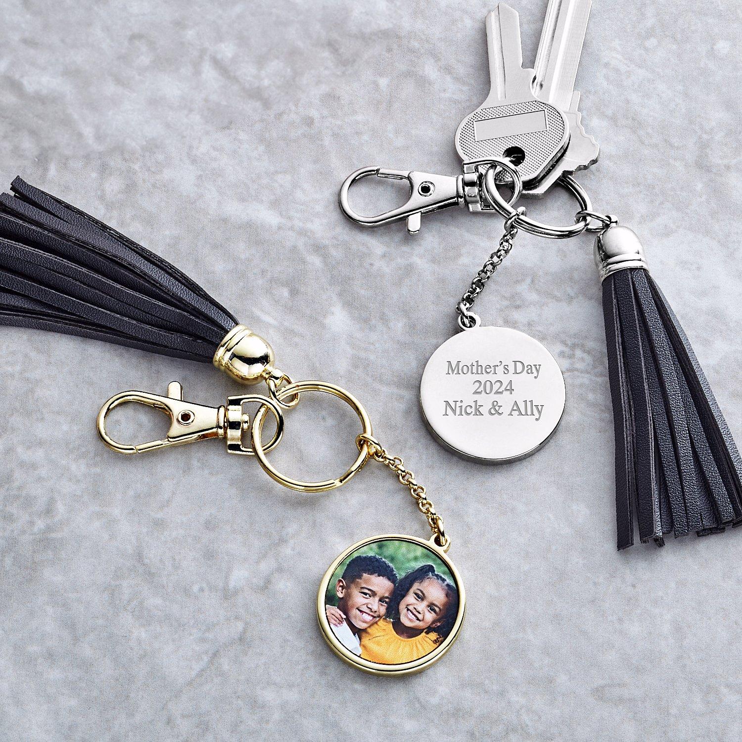 Custom Photo Tassel Keychain