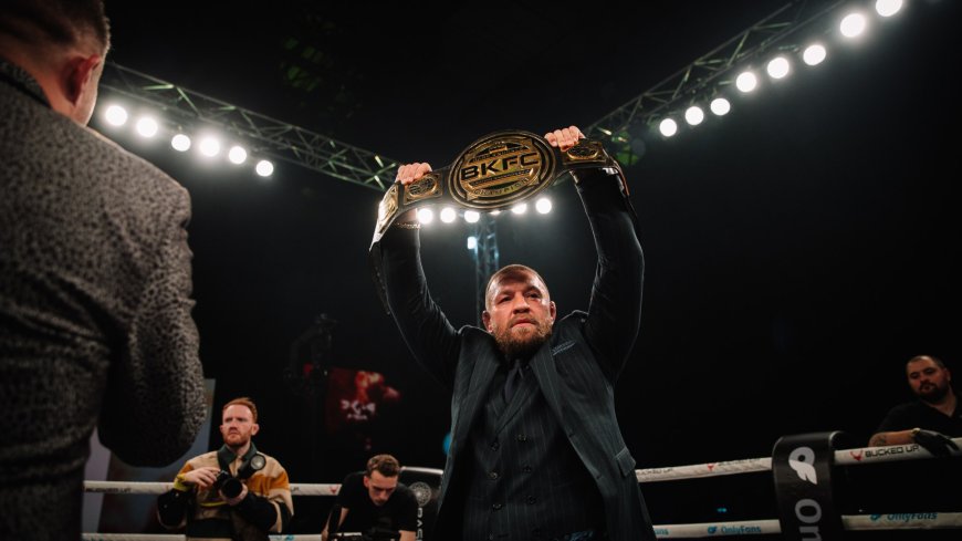 ‘Let’s go Newcastle!’ – Conor McGregor rallies crowd at BKFC 68 after insane main event crowns Cumbrian as new European champion