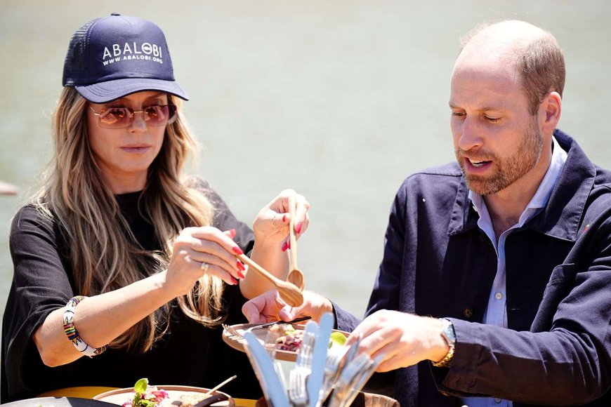 Prince William and Heidi Klum Have Barbecue by the Sea on Final Day of South Africa Visit