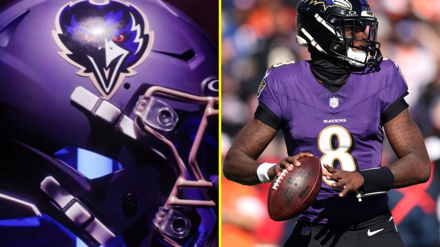 Why are the Baltimore Ravens wearing different purple helmets? Lamar Jackson debuts new uniform against the Bengals on TNF