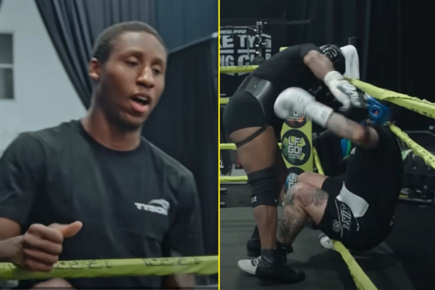 Mike Tyson leaves highly-rated boxing prospect in awe after witnessing him drop sparring partner ahead of Jake Paul fight