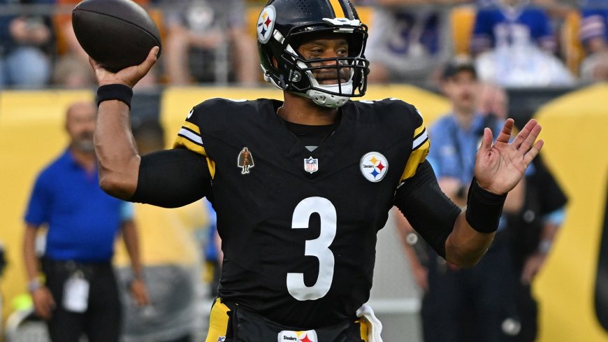 What is the logo on Russell Wilson’s jersey? Pittsburgh Steelers quarterback wears distinctive badge due to NFL rule