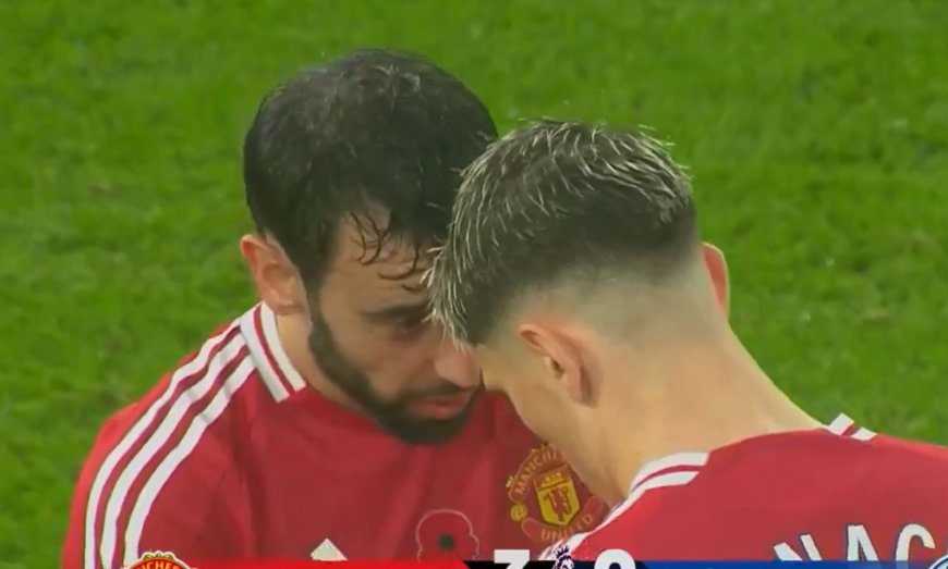 What Bruno Fernandes told Alejandro Garnacho at full-time after Manchester United star refused to celebrate