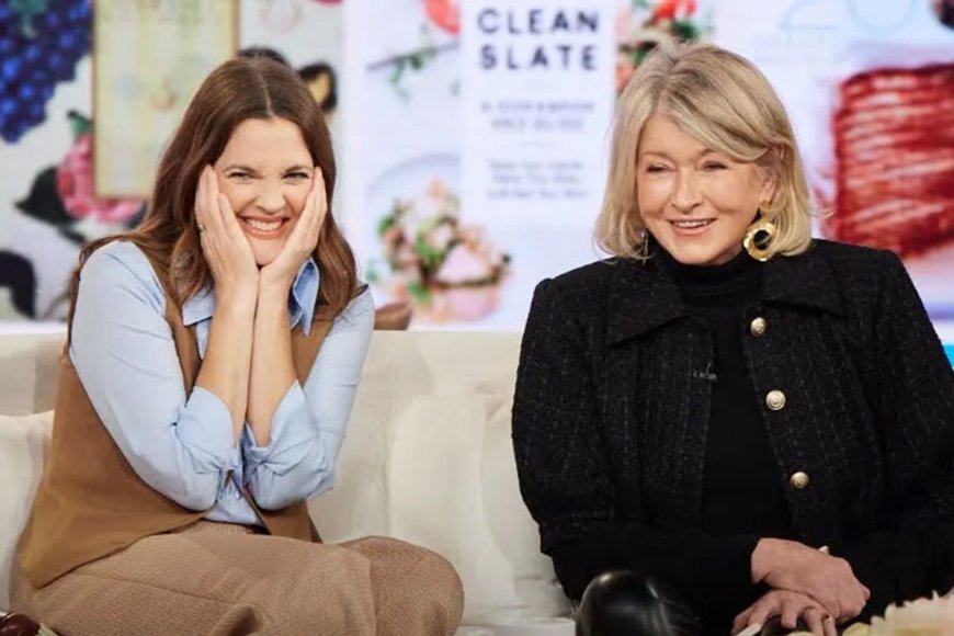 Martha Stewart Playfully Pushes Drew Barrymore Away During On-Air Interview