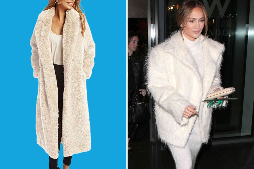 Jennifer Lopez Can’t Stop Wearing This Fluffy Coat Style — Get in on the Trend from $26