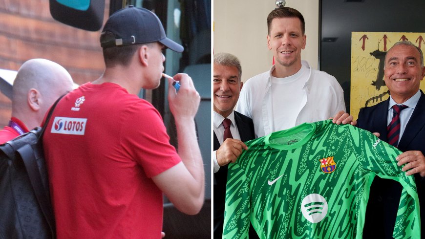 Former Arsenal goalkeeper Wojciech Szczesny pledges to continue smoking just days after completing Barcelona transfer