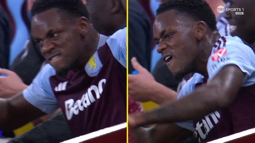 Jhon Duran takes hammering as footage captures animated reaction to Aston Villa boss Unai Emery’s decision