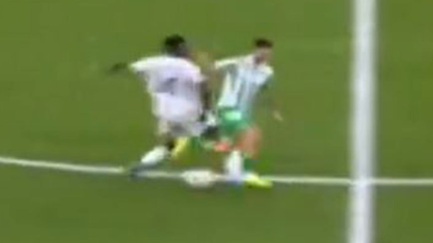 Watch Real Madrid star Tchouameni’s bizarre ‘Fifa glitch’ tackle as optical illusion leaves fans completely baffled