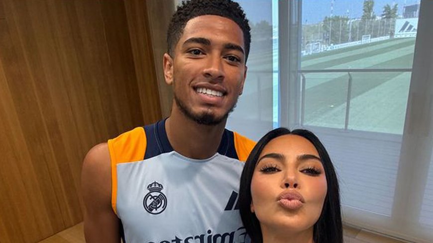 Kim Kardashian hangs out with Jude Bellingham at Real Madrid training ground… so will her ‘curse’ strike again?