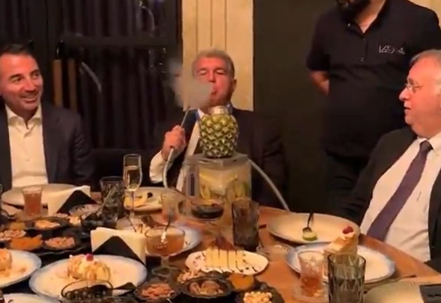 Barcelona President spends week seeking Asian investment and smoking shisha