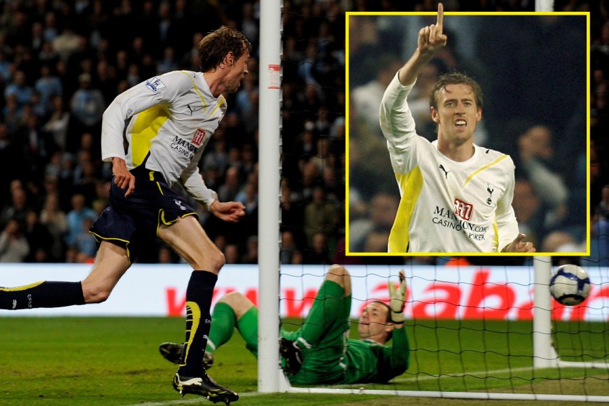 Peter Crouch scored the ‘£15m goal’ against Manchester City to make history for Tottenham