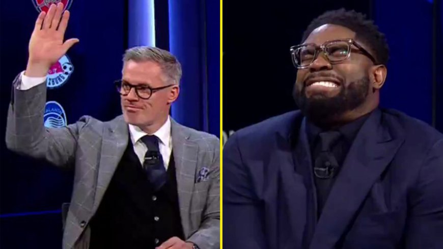 Micah Richards ‘banned’ from CBS Sports segment as Jamie Carragher leaves panel in stitches with X-rated jokes