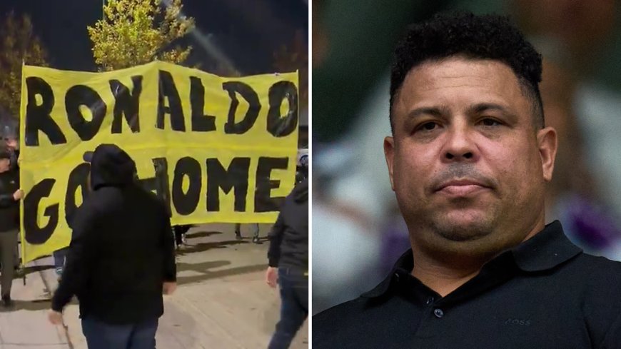 ‘Ronaldo go home’ – Furious Real Valladolid fans hold protest against Real Madrid legend’s ownership of LaLiga side