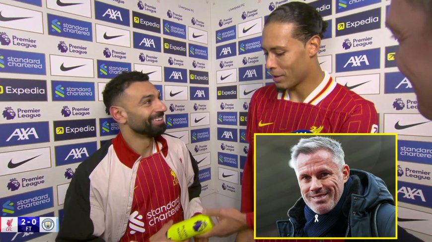 Jamie Carragher makes Roy Keane joke as he responds to Mohamed Salah and Virgil van Dijk’s thoughts on him