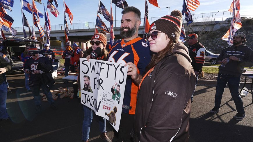 Jason Kelce stuns fans with explanation about why he wore a Broncos jersey on TV… despite being from Cleveland