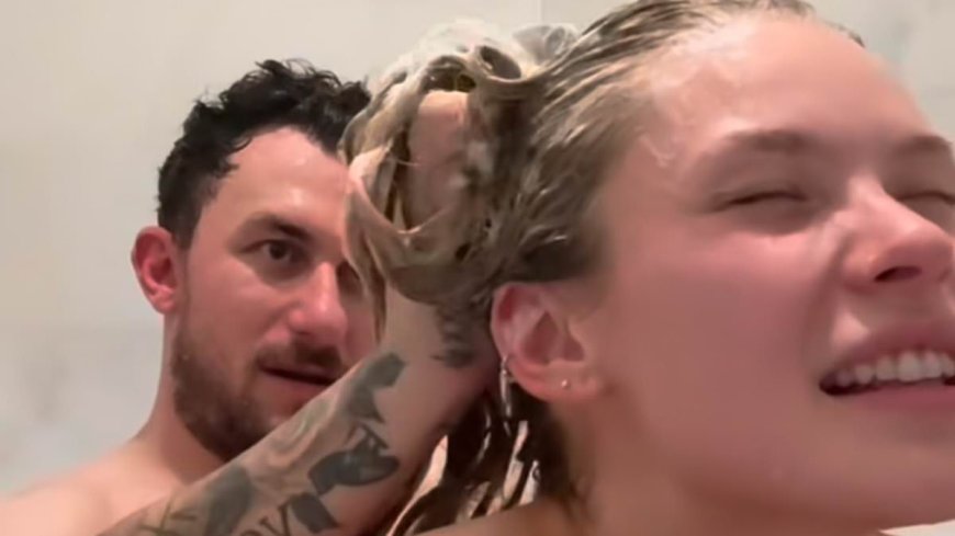 Johnny Manziel leaves fans baffled after posting steamy bathtub video with his girlfriend Josie Canseco