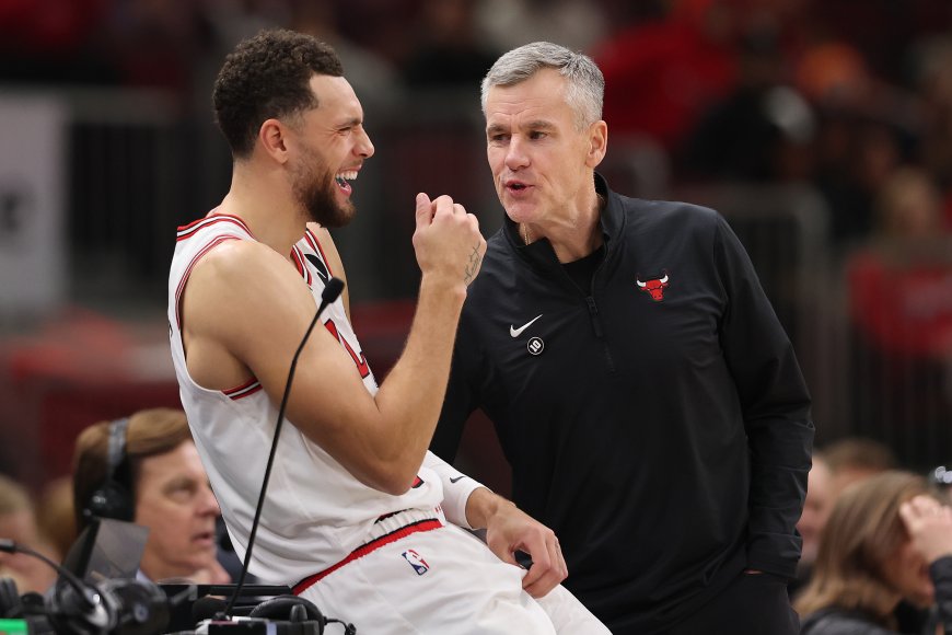 LOOK: Billy Donovan is too funny for Zach LaVine and other pictures of the day in the NBA