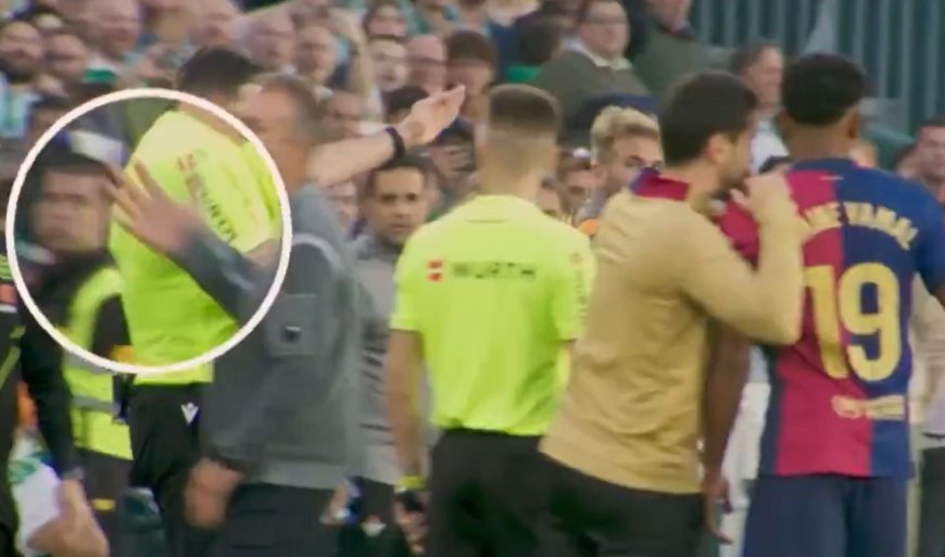 WATCH: Barcelona fans enraged after motive for Hansi Flick sending off is revealed