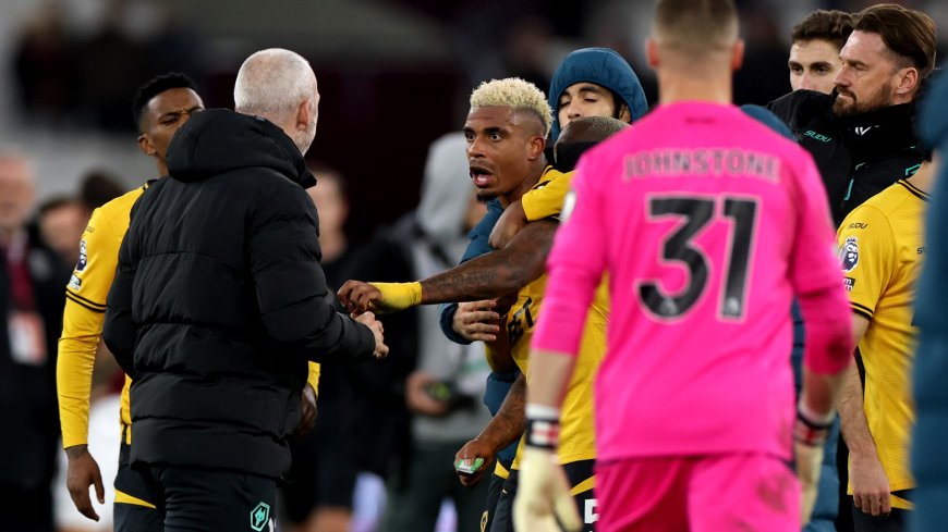 ‘Embarrassment’ – Wolves captain Mario Lemina scraps with own staff after throwing Jarrod Bowen to floor