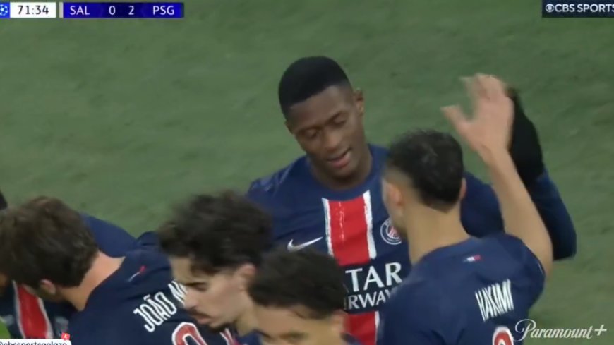 Video: PSG Receives Stunning Insurance Goal From Nuno Mendes vs. Salzburg