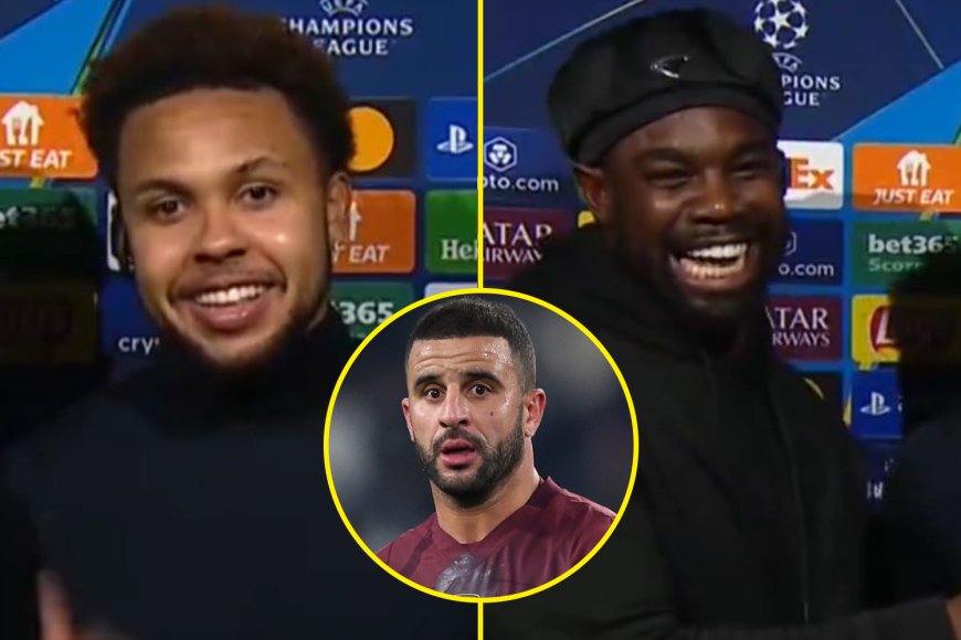 Weston McKennie laughs at Man City ‘crisis’ question as he makes Micah Richards joke over Kyle Walker position