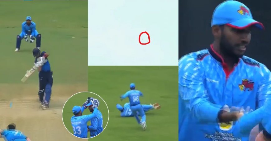 WATCH: Atharva Ankolekar pulls off a jaw dropping catch to dismiss Abhimanyu Singh in the Syed Mushtaq Ali Trophy 2024