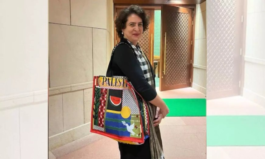 Priyanka Gandhi's 'Palestine' Bag Sparks BJP Criticism