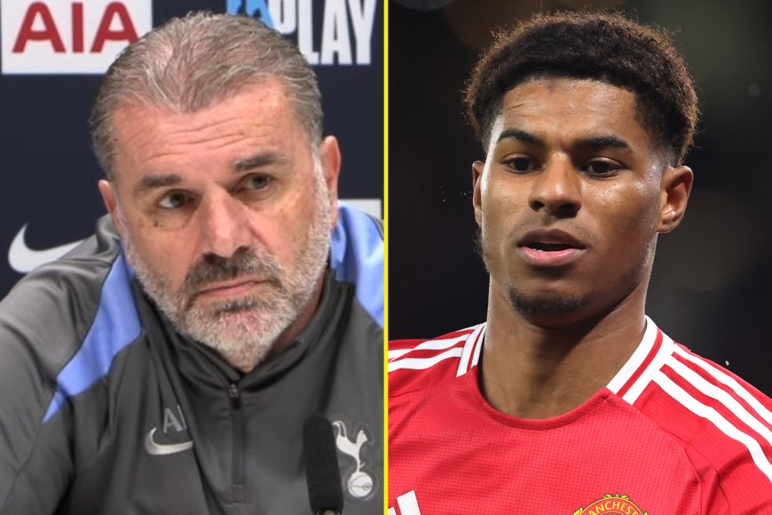 ‘No interest, don’t care’ – Ange Postecoglou shuts down Marcus Rashford question in press conference