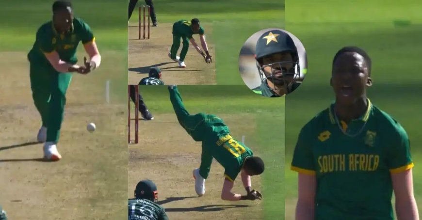 SA vs PAK [WATCH]: Kwena Maphaka plucks a blinder to dismiss Mohammad Rizwan in 2nd ODI