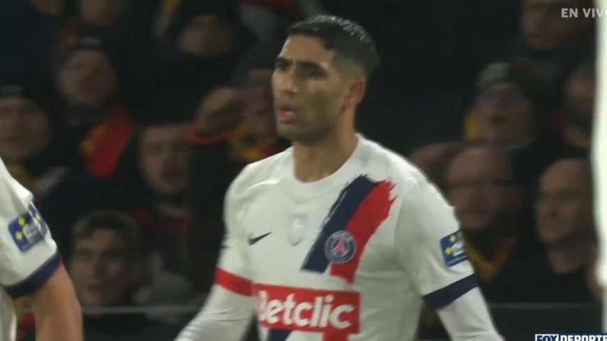 Video: Achraf Hakimi’s Goal Disallowed After Controversial Offside Call Against Lens