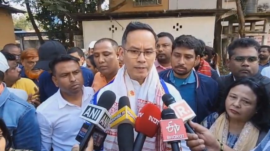 Assam-ni CM, Amith Shah-ko kusi ong•atna Congress-ni jingjengataniko champengenga : Gaurav Gogoi