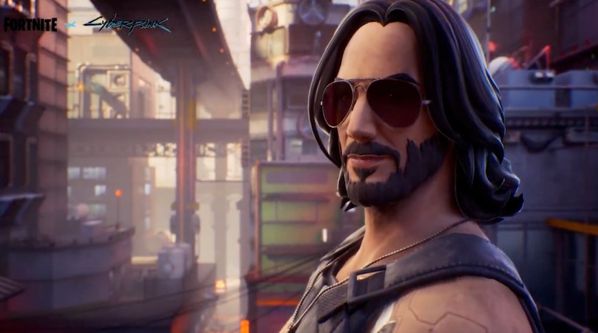 Keanu Reeves is in Fortnite again, this time as Cyberpunk 2077's Johnny Silverhand, and he's bringing his nuke along