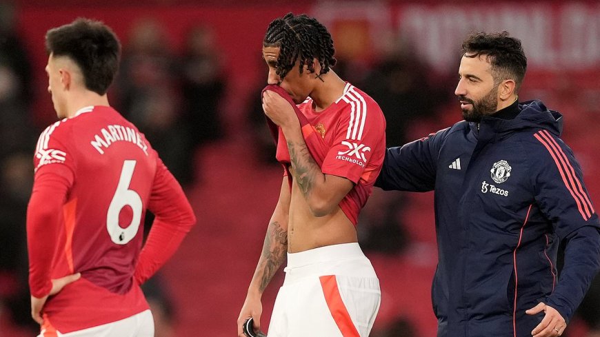 Revealed: Man United's troubling statistics off the ball since swapping Erik ten Hag for Ruben Amorim after new boss claimed his side will need to 'run like dogs' to become Premier League title contenders