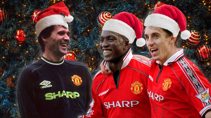 Gary Neville got in trouble for Manchester United’s ‘crazy’ Christmas Party which saw Dwight Yorke perform party trick before epic Roy Keane speech