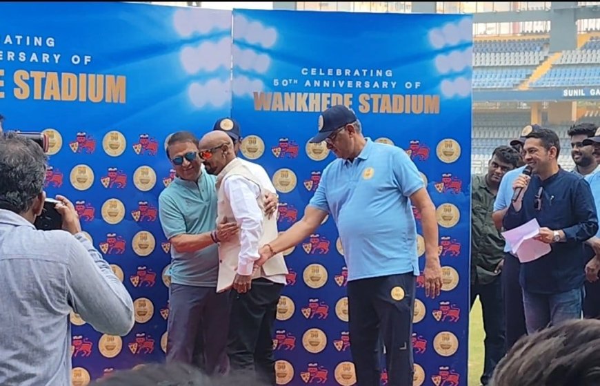 Gavaskar, Kambli Felicitated At Opening MCA's 50th Anniversary Celebrations