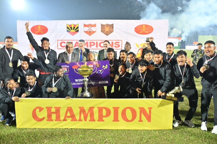 Oil India FC crowned champions of 20th Capt Jintu Gogoi memorial football tournament