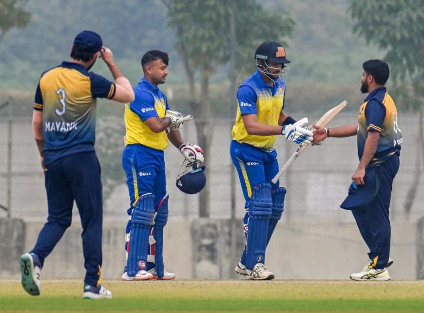 Focus On In-Form Agarwal As Karnataka Take On Harayana In Hazare Semi-Final