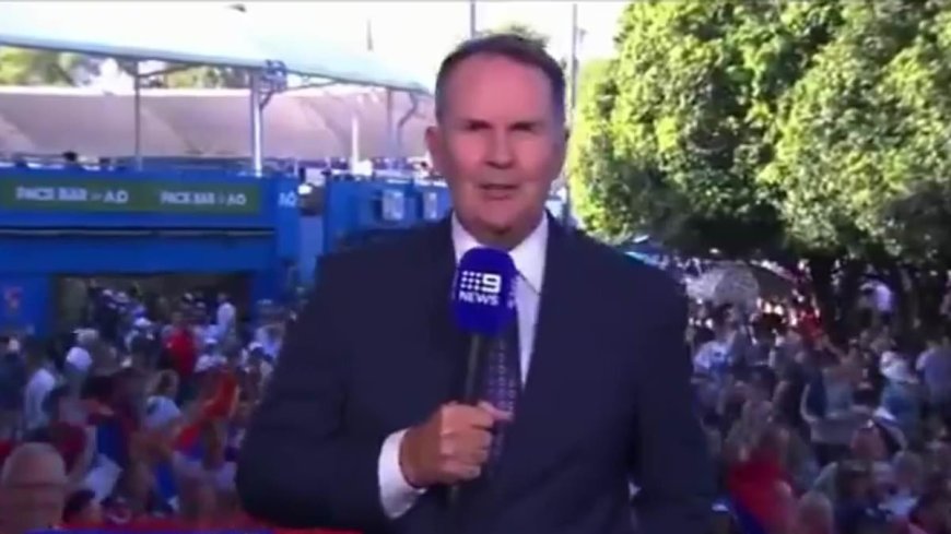 Channel Nine presenter Tony Jones enrages Australian Open fans with ‘disrespectful’ chant about tennis champ Novak Djokovic – as he’s accused of ‘setting them up’