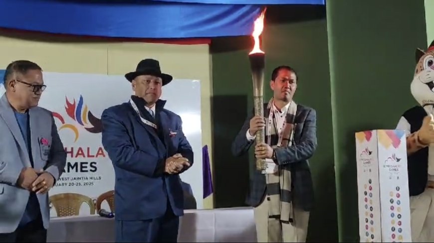 6th Meghalaya Games | Torch reaches Jowai after 360 km journey