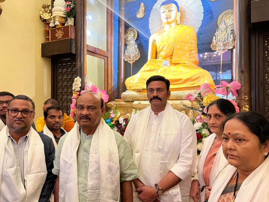 Speaker Ayyannapatru visits Mahabodhi Temple