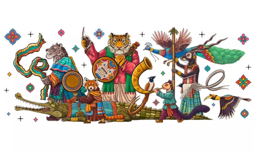 Google celebrates India's 76th R-Day with 'wildlife meets culture' doodle