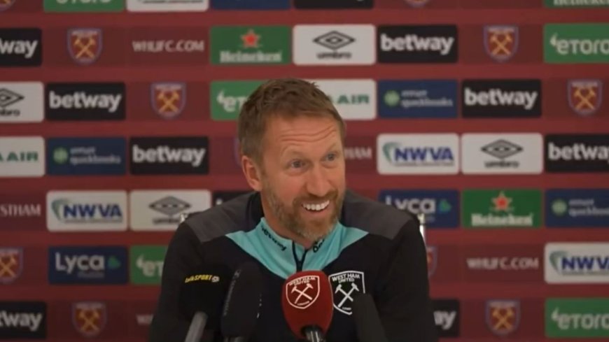 ‘Can’t you think of another question?’ – West Ham boss Potter gives spiky response to journalist