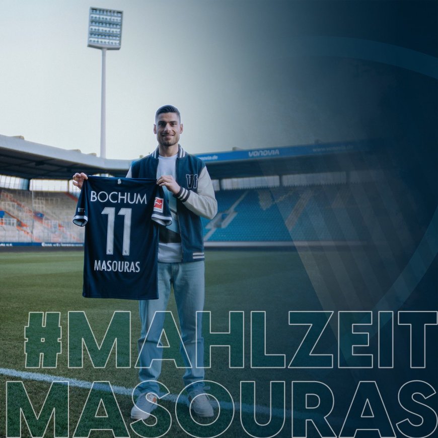 Official | Bochum introduce Georgios Masouras: “Always a goal to play in the Bundesliga.”