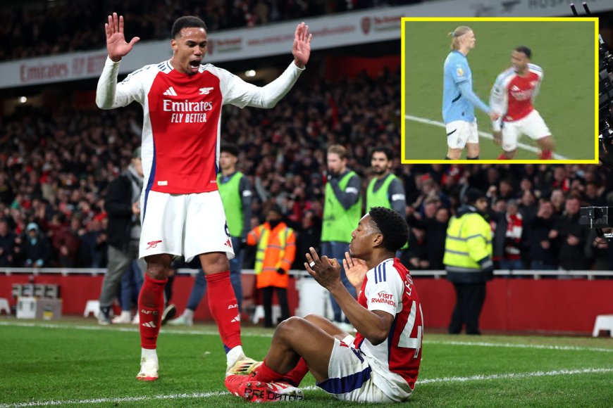 Gabriel gets revenge on Erling Haaland before Arsenal teammate mocks celebration