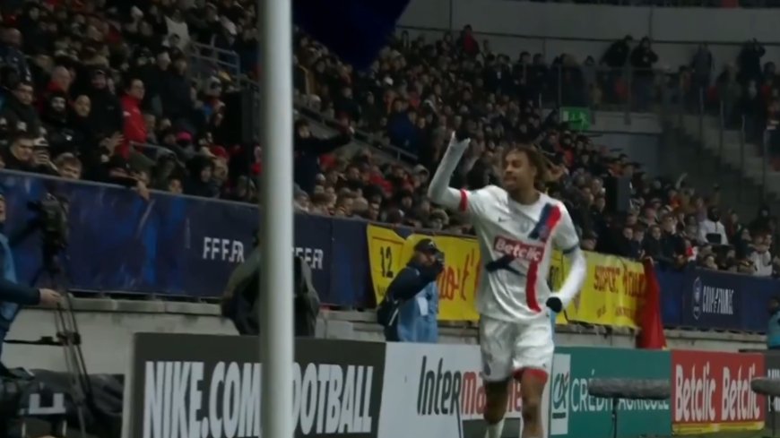 Video: Bradley Barcola’s Head-Up Play Leads to PSG’s Second Goal Against Le Mans