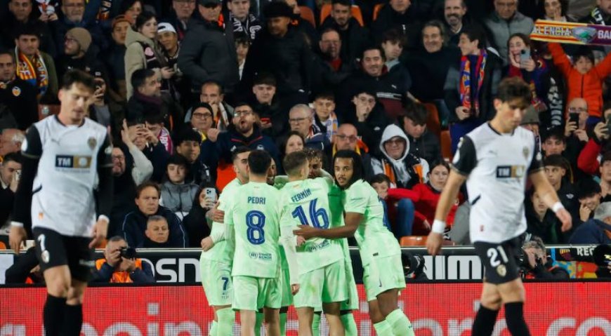 Barcelona into Copa del Rey semi-finals after five-star performance against Valencia