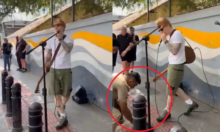 Watch: Bengaluru Police stops Ed Sheeran's street performance