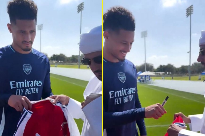 William Saliba can only laugh at Arsenal fan’s Real Madrid transfer plea