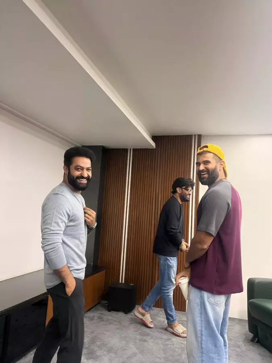 Jr.NTR joins forces with Vijay Deverakonda as he records voiceover for VD12’s teaser!