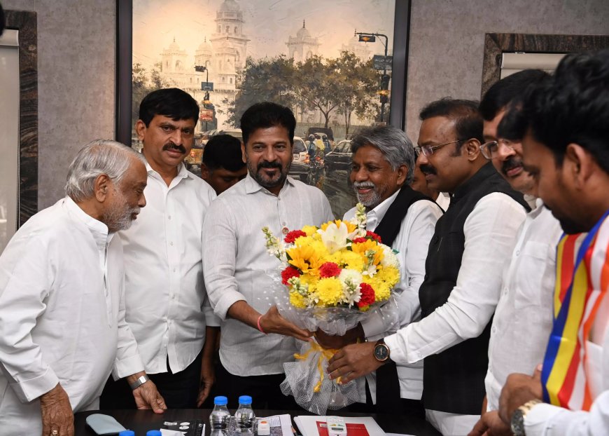 MRPS leader Manda Krishna Madiga meets CM Revanth Reddy